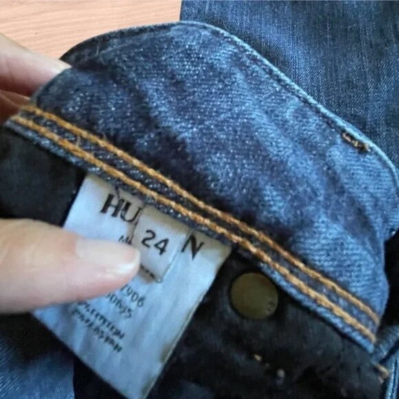 Hudson Skinny Low Rise Flap Pocket Denim Jeans 24 GUC - Picture 10 of 13